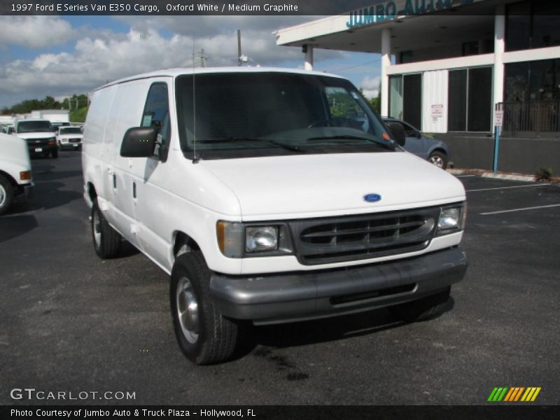 Oxford White / Medium Graphite 1997 Ford E Series Van E350 Cargo