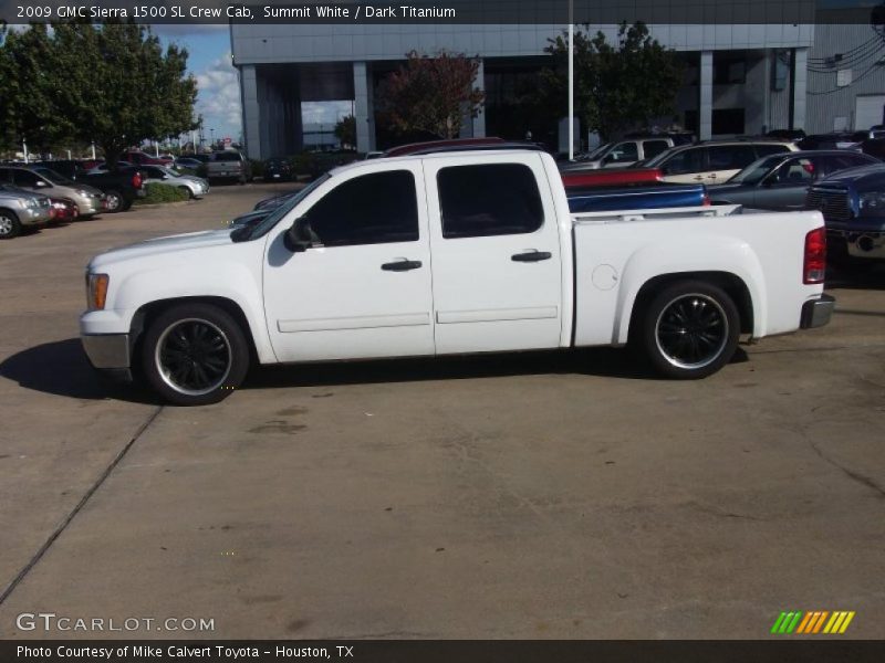 Summit White / Dark Titanium 2009 GMC Sierra 1500 SL Crew Cab