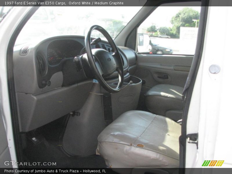 Oxford White / Medium Graphite 1997 Ford E Series Van E350 Cargo