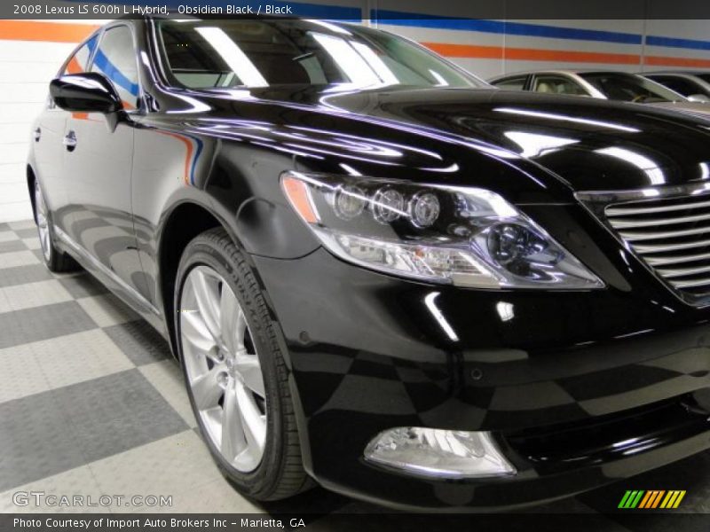 Obsidian Black / Black 2008 Lexus LS 600h L Hybrid