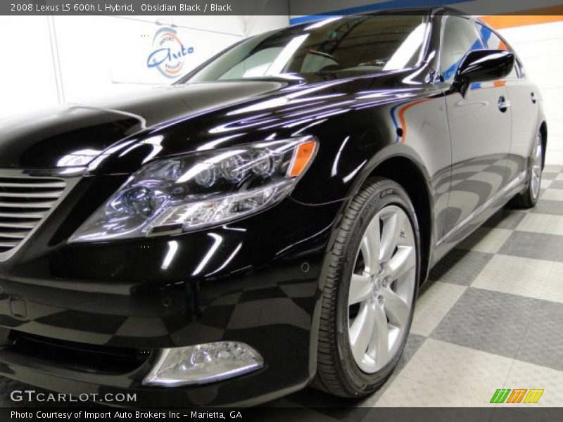 Obsidian Black / Black 2008 Lexus LS 600h L Hybrid