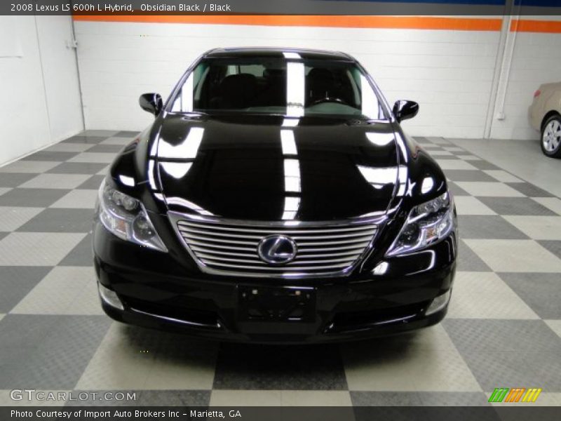 Obsidian Black / Black 2008 Lexus LS 600h L Hybrid