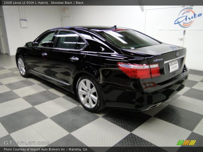 Obsidian Black / Black 2008 Lexus LS 600h L Hybrid