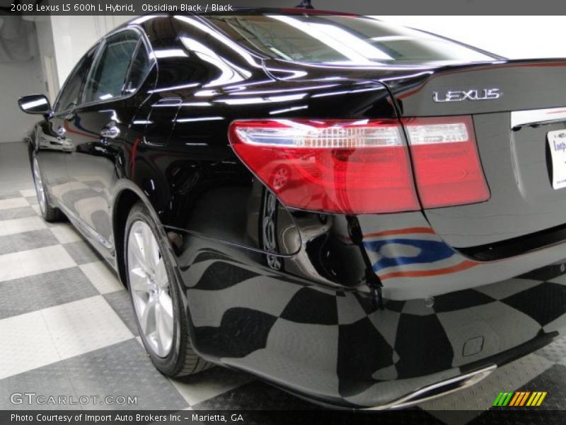 Obsidian Black / Black 2008 Lexus LS 600h L Hybrid
