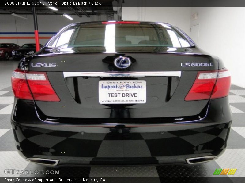 Obsidian Black / Black 2008 Lexus LS 600h L Hybrid