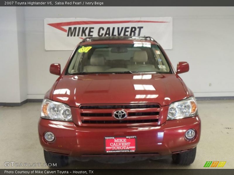 Salsa Red Pearl / Ivory Beige 2007 Toyota Highlander V6