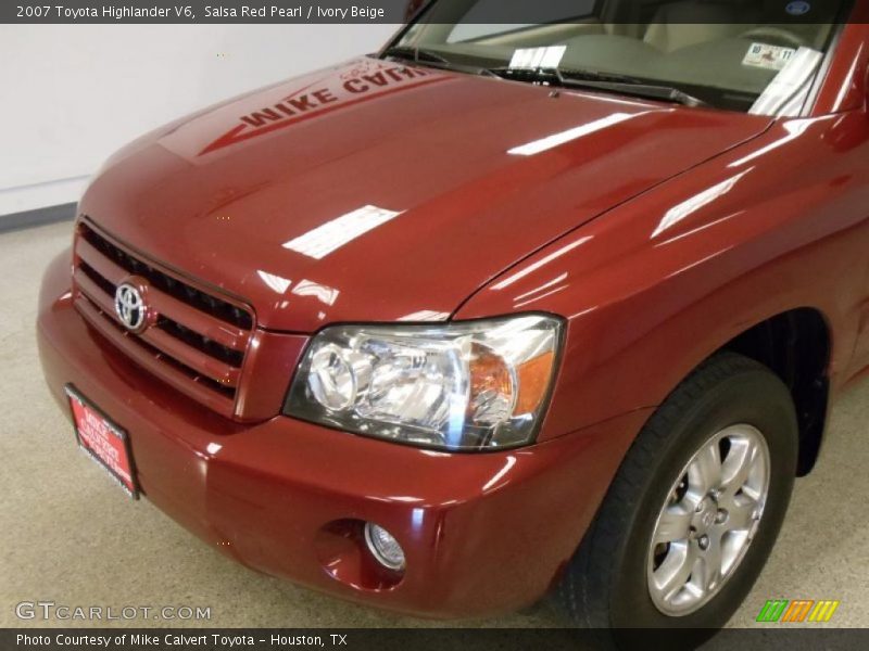 Salsa Red Pearl / Ivory Beige 2007 Toyota Highlander V6