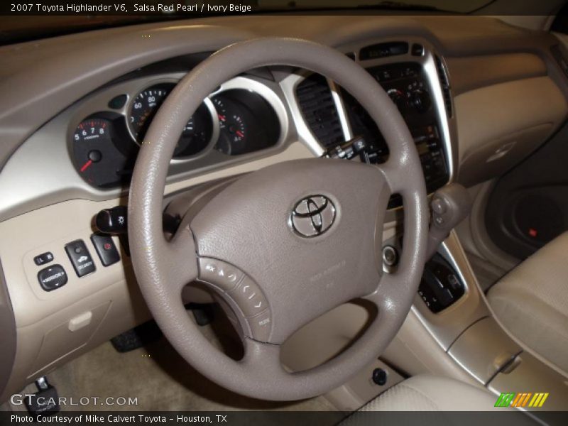 Salsa Red Pearl / Ivory Beige 2007 Toyota Highlander V6