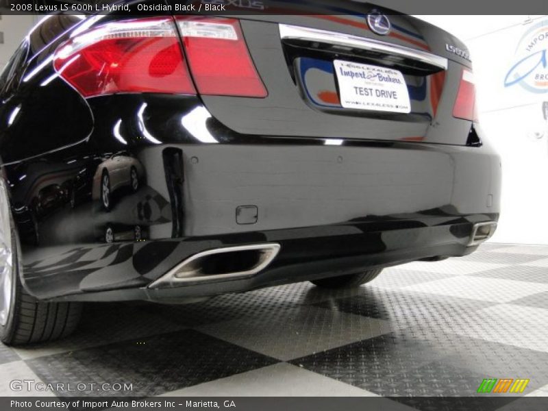 Obsidian Black / Black 2008 Lexus LS 600h L Hybrid