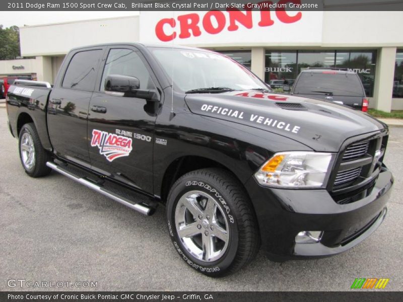 Brilliant Black Crystal Pearl / Dark Slate Gray/Medium Graystone 2011 Dodge Ram 1500 Sport Crew Cab