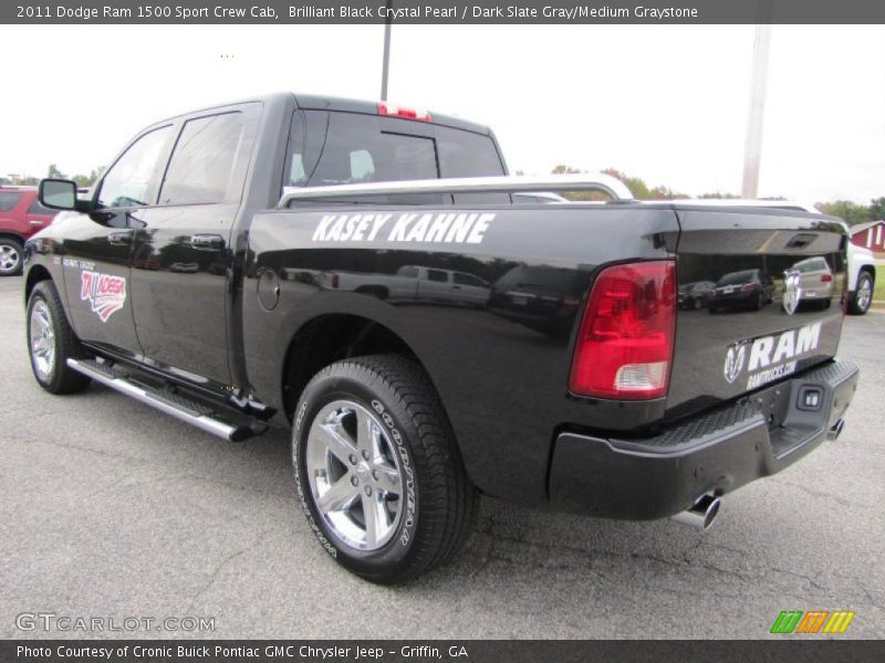 Brilliant Black Crystal Pearl / Dark Slate Gray/Medium Graystone 2011 Dodge Ram 1500 Sport Crew Cab