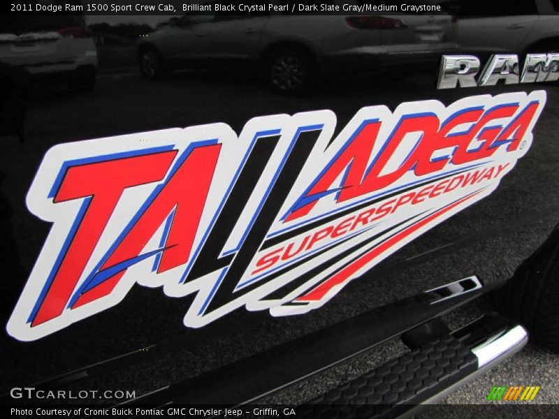 Brilliant Black Crystal Pearl / Dark Slate Gray/Medium Graystone 2011 Dodge Ram 1500 Sport Crew Cab