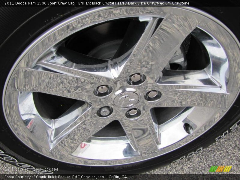 Brilliant Black Crystal Pearl / Dark Slate Gray/Medium Graystone 2011 Dodge Ram 1500 Sport Crew Cab