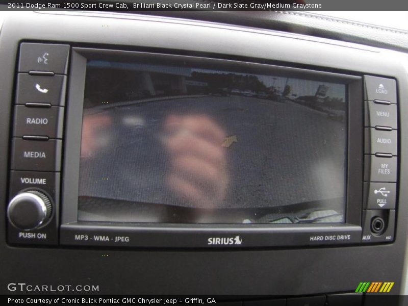 Brilliant Black Crystal Pearl / Dark Slate Gray/Medium Graystone 2011 Dodge Ram 1500 Sport Crew Cab