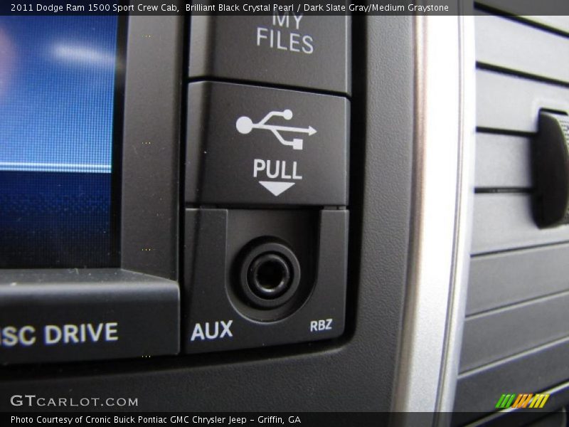 Brilliant Black Crystal Pearl / Dark Slate Gray/Medium Graystone 2011 Dodge Ram 1500 Sport Crew Cab