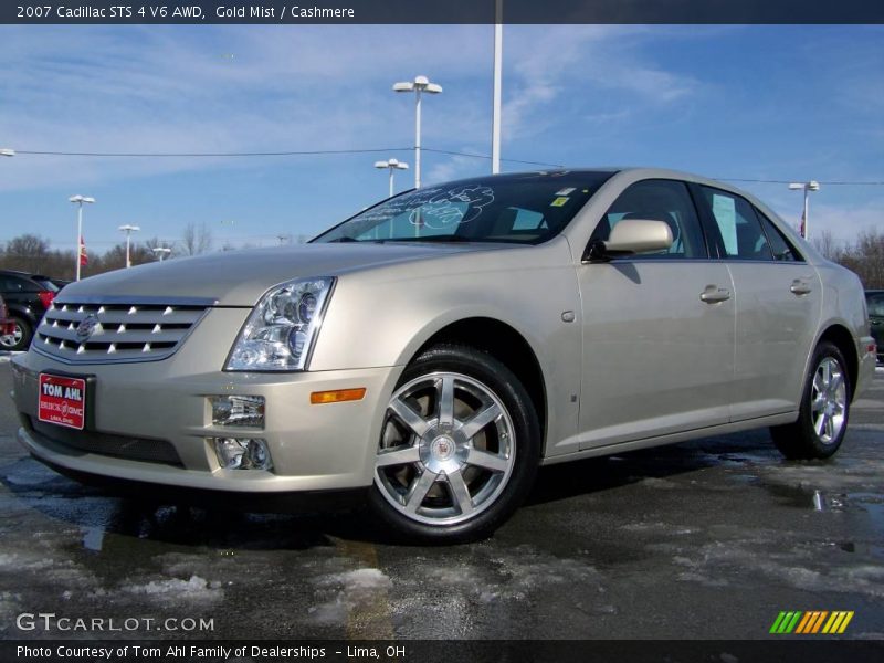 Gold Mist / Cashmere 2007 Cadillac STS 4 V6 AWD