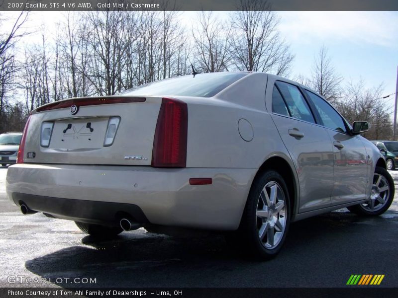Gold Mist / Cashmere 2007 Cadillac STS 4 V6 AWD