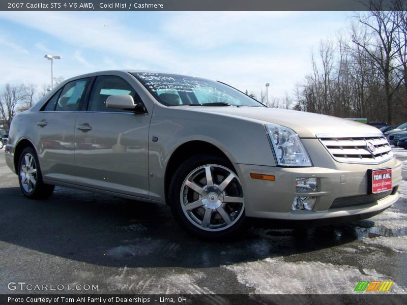 Gold Mist / Cashmere 2007 Cadillac STS 4 V6 AWD