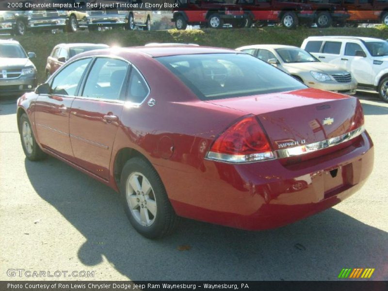 Red Jewel Tintcoat / Ebony Black 2008 Chevrolet Impala LT