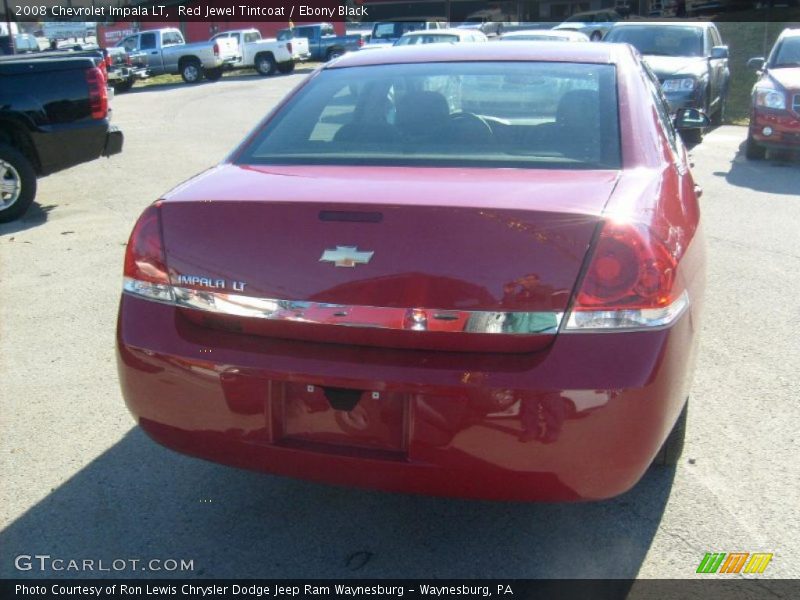 Red Jewel Tintcoat / Ebony Black 2008 Chevrolet Impala LT