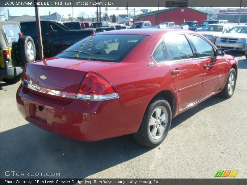 Red Jewel Tintcoat / Ebony Black 2008 Chevrolet Impala LT