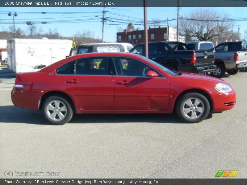 Red Jewel Tintcoat / Ebony Black 2008 Chevrolet Impala LT