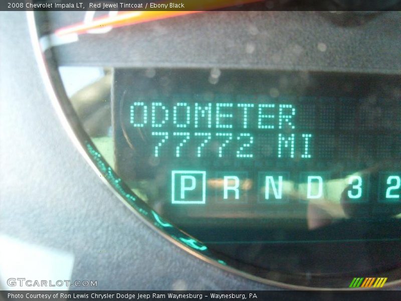 Red Jewel Tintcoat / Ebony Black 2008 Chevrolet Impala LT