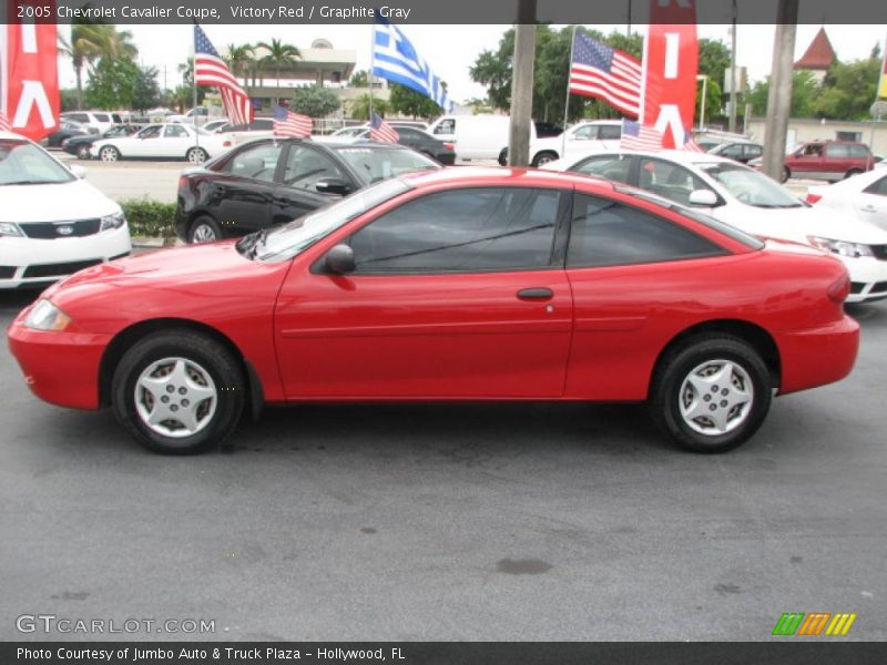 Victory Red / Graphite Gray 2005 Chevrolet Cavalier Coupe
