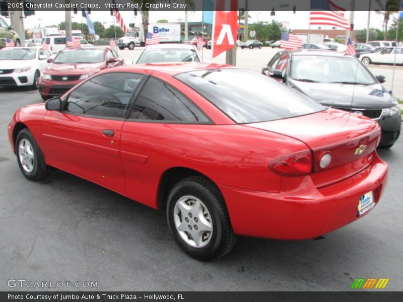 Victory Red / Graphite Gray 2005 Chevrolet Cavalier Coupe