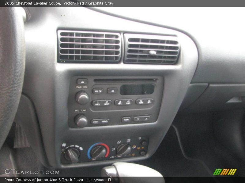 Victory Red / Graphite Gray 2005 Chevrolet Cavalier Coupe