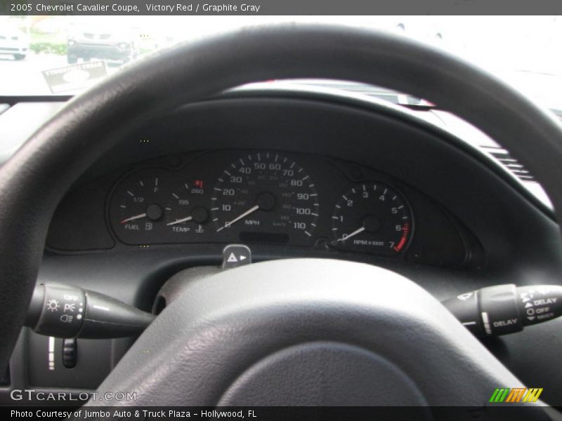 Victory Red / Graphite Gray 2005 Chevrolet Cavalier Coupe