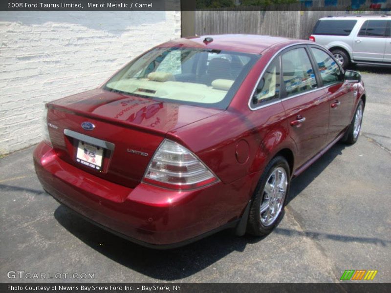 Merlot Metallic / Camel 2008 Ford Taurus Limited