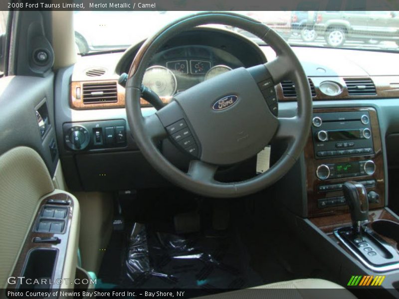 Merlot Metallic / Camel 2008 Ford Taurus Limited
