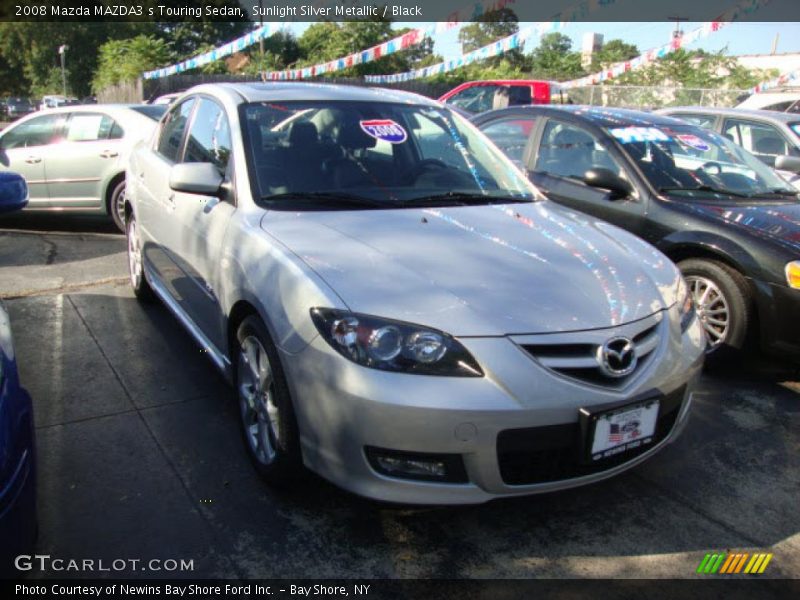 Sunlight Silver Metallic / Black 2008 Mazda MAZDA3 s Touring Sedan