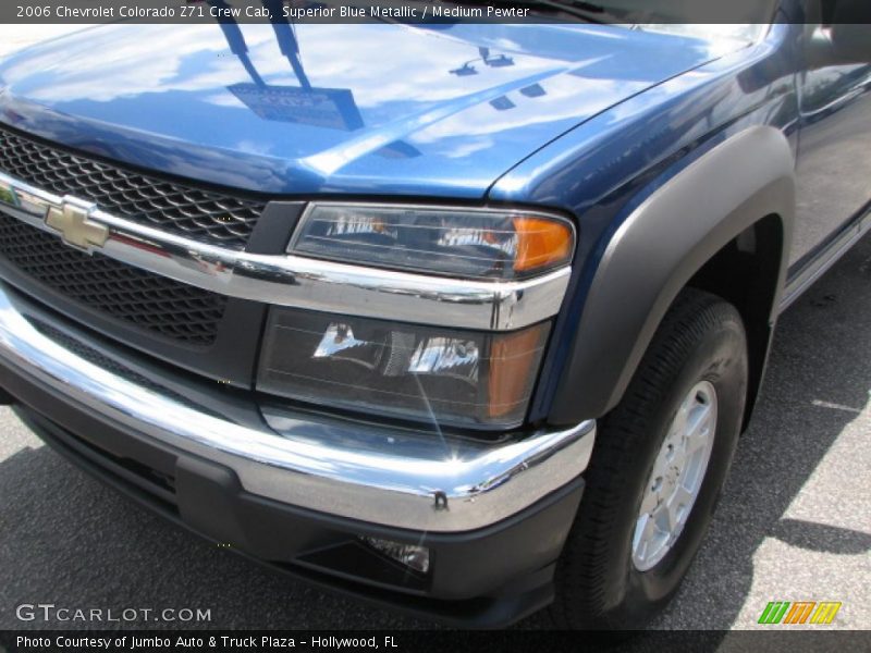 Superior Blue Metallic / Medium Pewter 2006 Chevrolet Colorado Z71 Crew Cab