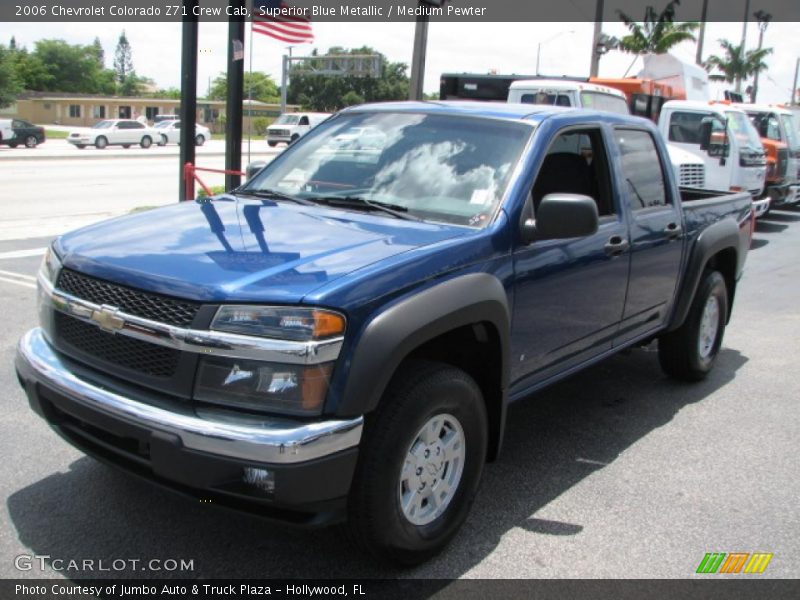 Superior Blue Metallic / Medium Pewter 2006 Chevrolet Colorado Z71 Crew Cab