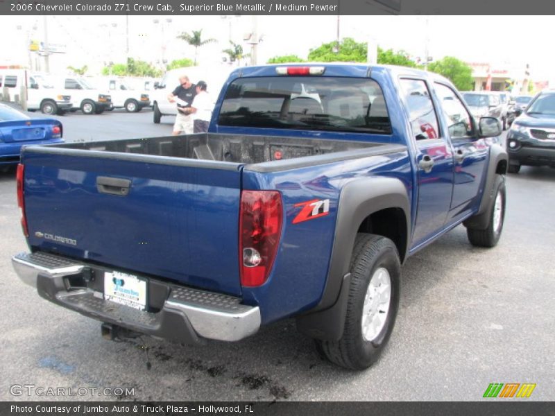 Superior Blue Metallic / Medium Pewter 2006 Chevrolet Colorado Z71 Crew Cab