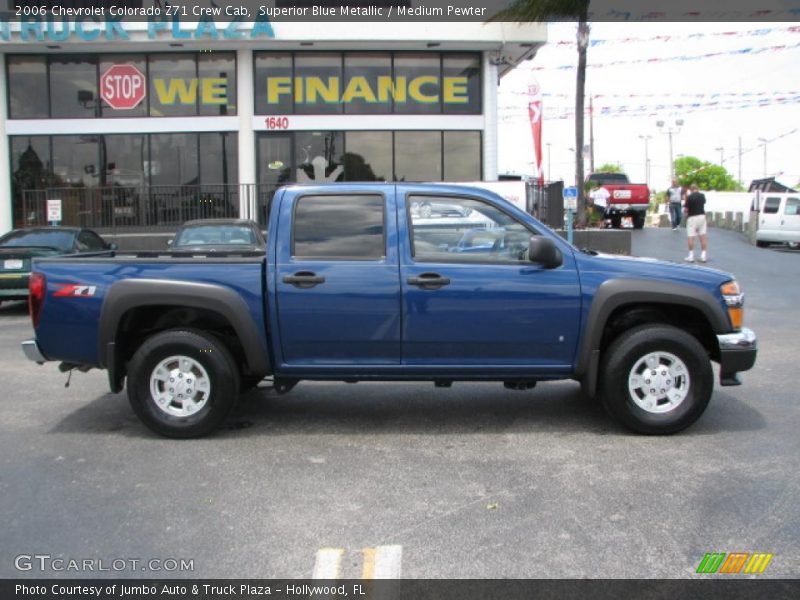 Superior Blue Metallic / Medium Pewter 2006 Chevrolet Colorado Z71 Crew Cab