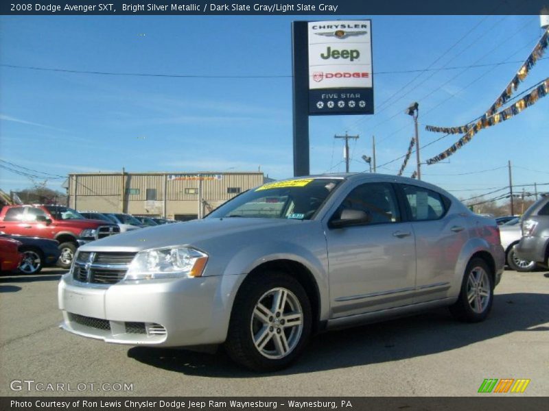 Bright Silver Metallic / Dark Slate Gray/Light Slate Gray 2008 Dodge Avenger SXT