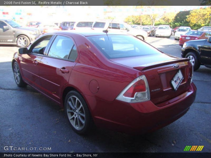 Redfire Metallic / Charcoal Black 2008 Ford Fusion SE
