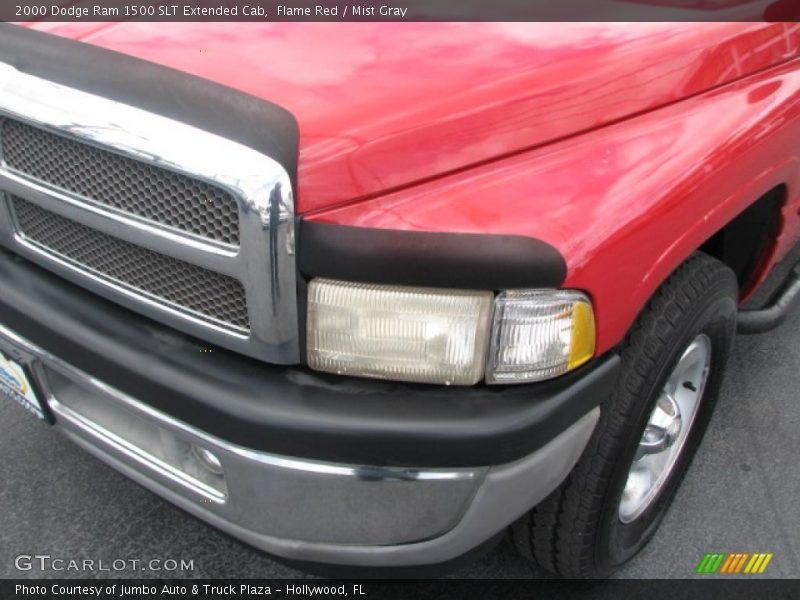 Flame Red / Mist Gray 2000 Dodge Ram 1500 SLT Extended Cab