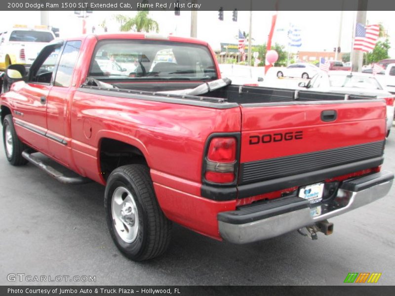 Flame Red / Mist Gray 2000 Dodge Ram 1500 SLT Extended Cab