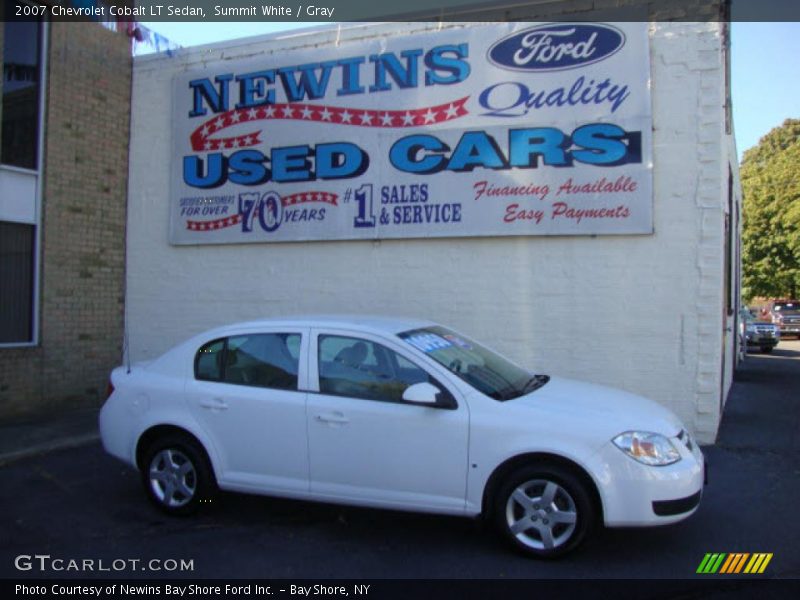 Summit White / Gray 2007 Chevrolet Cobalt LT Sedan