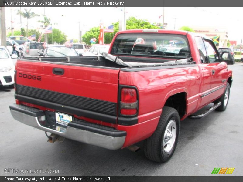 Flame Red / Mist Gray 2000 Dodge Ram 1500 SLT Extended Cab