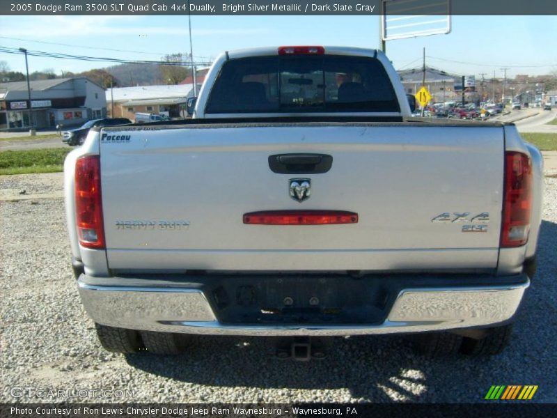 Bright Silver Metallic / Dark Slate Gray 2005 Dodge Ram 3500 SLT Quad Cab 4x4 Dually