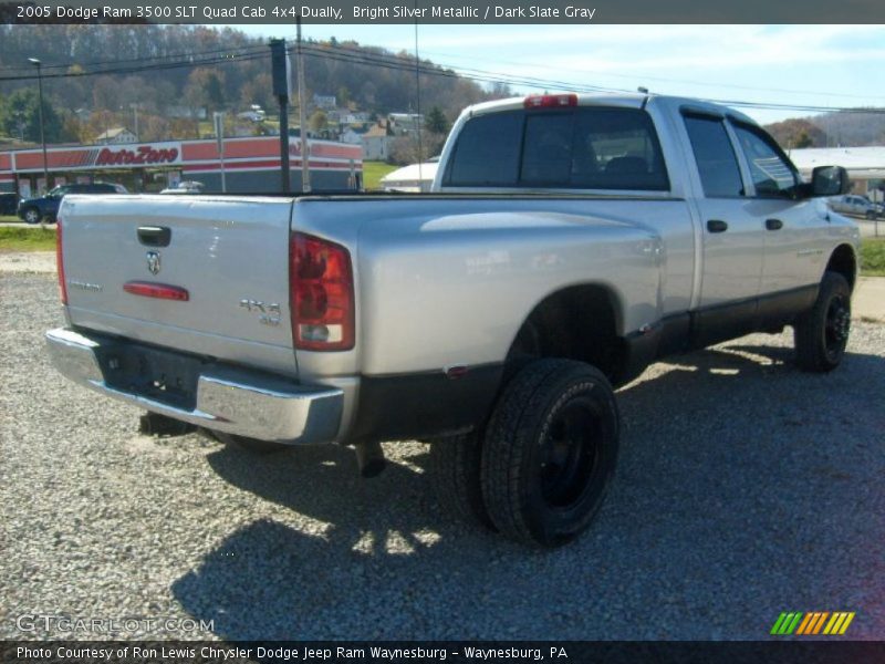Bright Silver Metallic / Dark Slate Gray 2005 Dodge Ram 3500 SLT Quad Cab 4x4 Dually