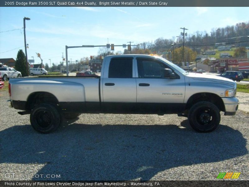 Bright Silver Metallic / Dark Slate Gray 2005 Dodge Ram 3500 SLT Quad Cab 4x4 Dually