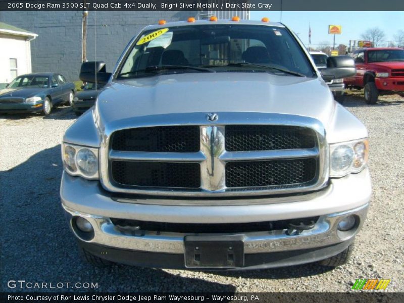 Bright Silver Metallic / Dark Slate Gray 2005 Dodge Ram 3500 SLT Quad Cab 4x4 Dually