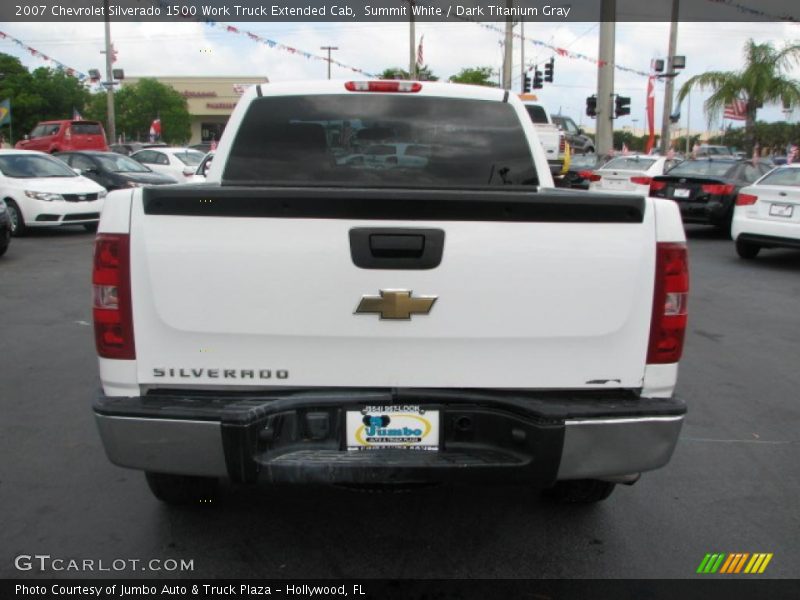 Summit White / Dark Titanium Gray 2007 Chevrolet Silverado 1500 Work Truck Extended Cab