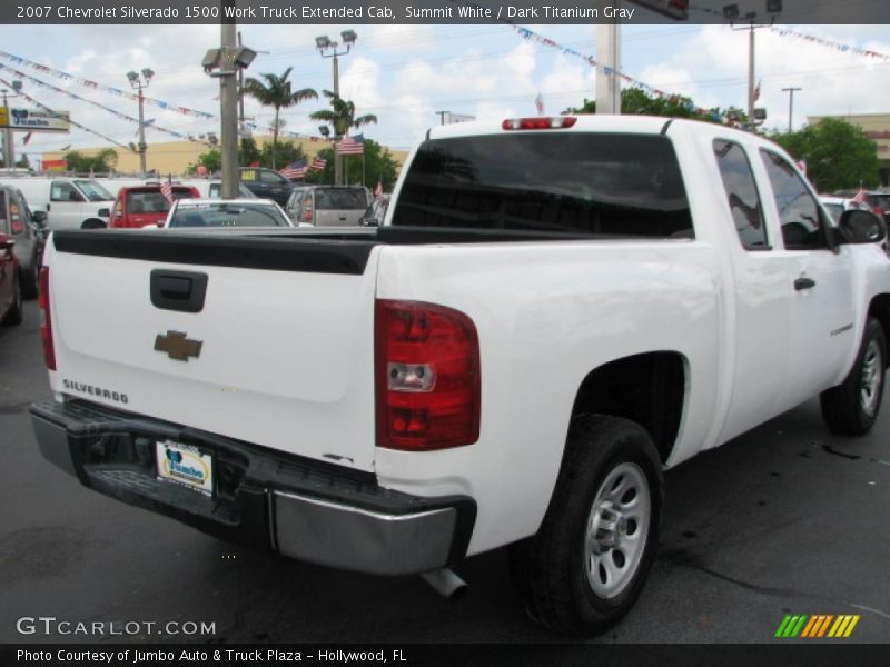 Summit White / Dark Titanium Gray 2007 Chevrolet Silverado 1500 Work Truck Extended Cab